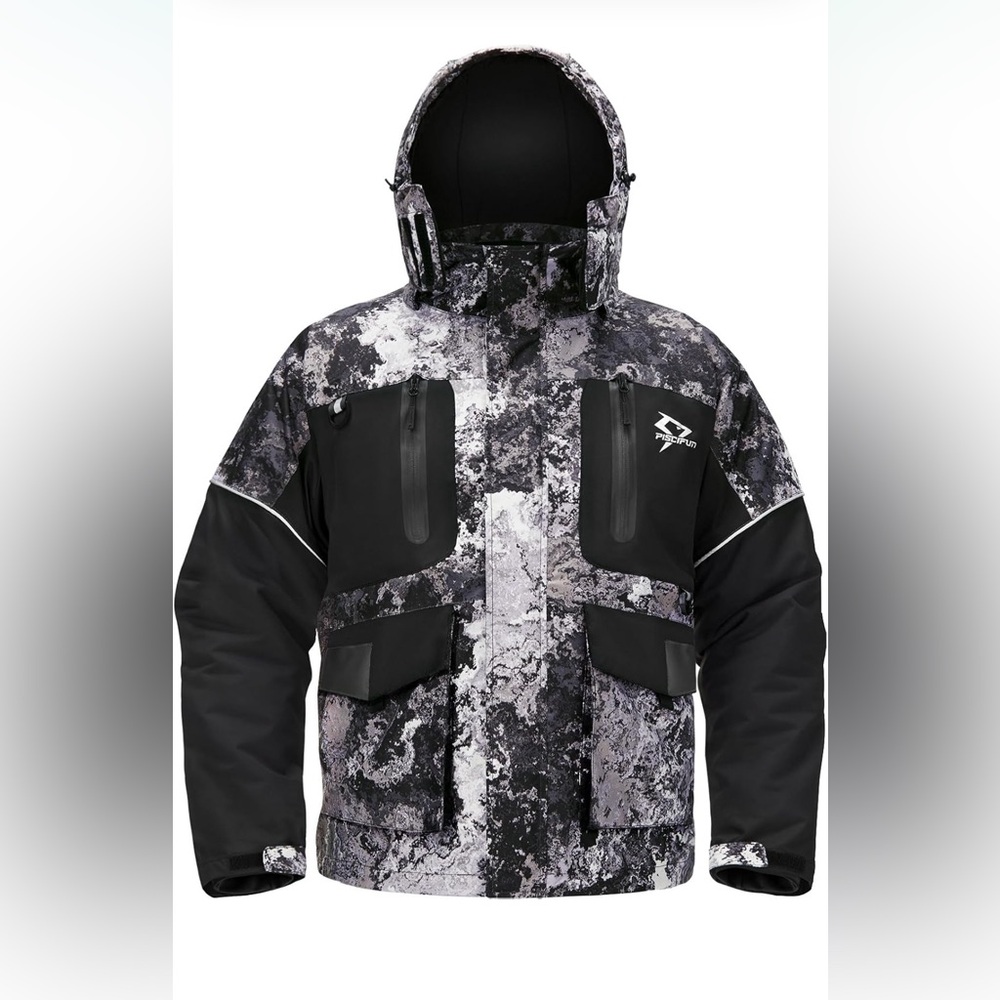 Piscifun Ice Fishing Jacket, Floating Waterproof Insulated, Coat Large Cold Weat